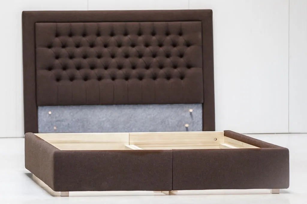 Boxspringbett im Schlafzimmer